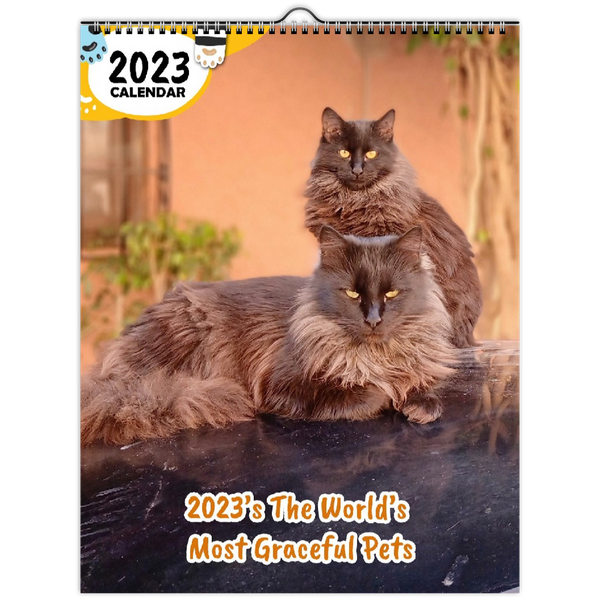 2023's The World's Most Graceful Pets: 2023 Wall Calendar