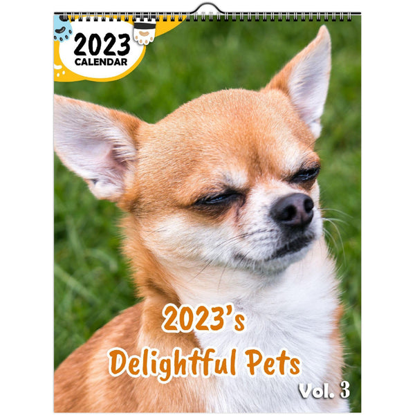 2023's Delightful Pets Volume Three: 2023 Wall Calendar