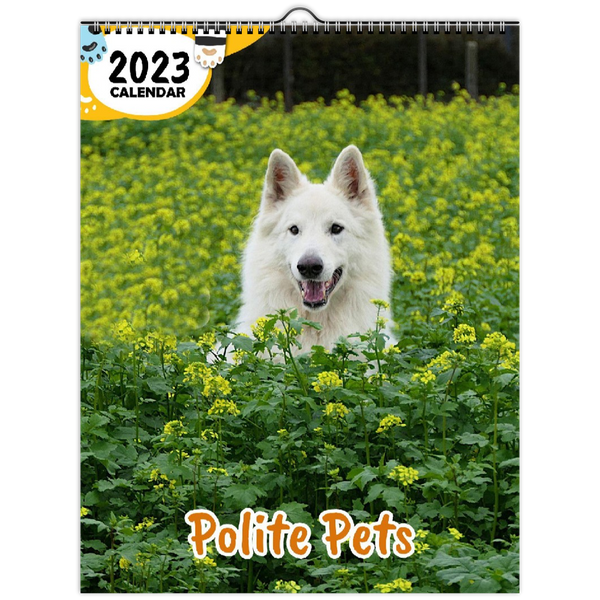 Polite Pets: 2023 Wall Calendar