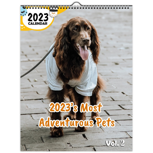 2023's Most Adventurous Pets Volume Two: 2023 Wall Calendar