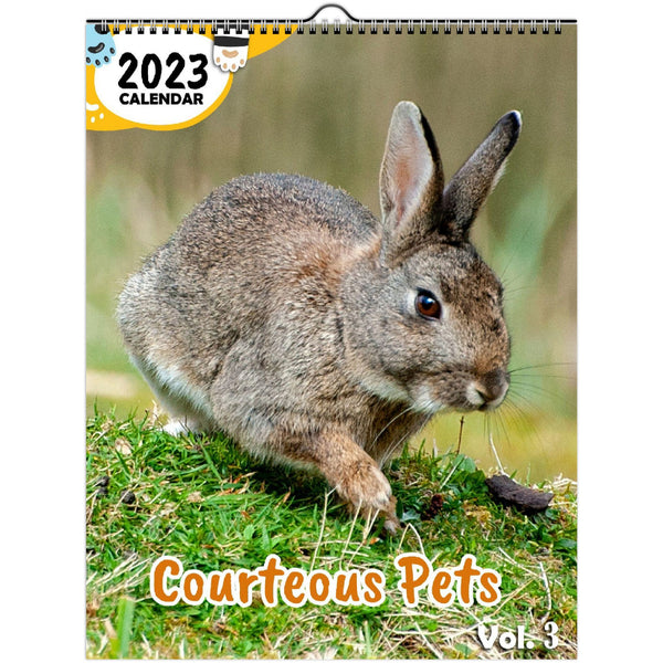 Courteous Pets Volume Three: 2023 Wall Calendar