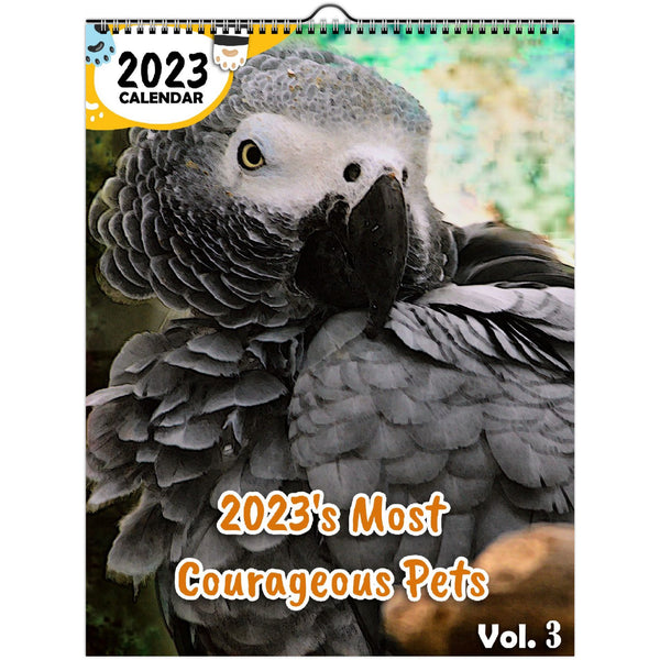 2023's Most Courageous Pets Volume Three: 2023 Wall Calendar