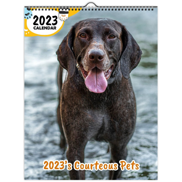 2023's Courteous Pets: 2023 Wall Calendar