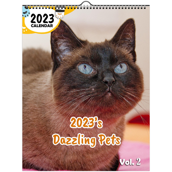 2023's Dazzling Pets Volume Two: 2023 Wall Calendar