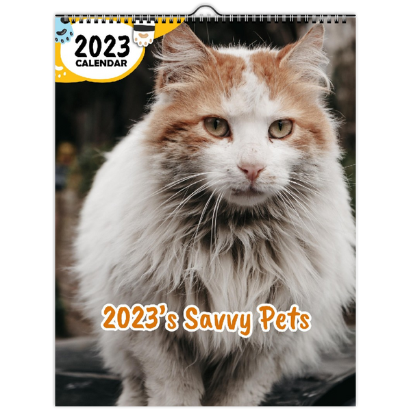 2023's Savvy Pets: 2023 Wall Calendar