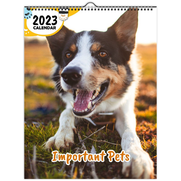 Important Pets: : 2023 Wall Calendar