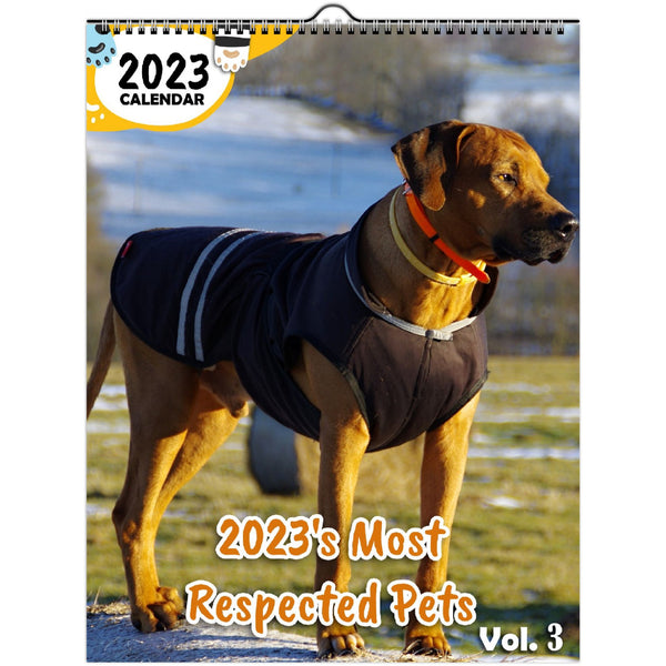 2023's Most Respected Pets Volume Three: 2023 Wall Calendar