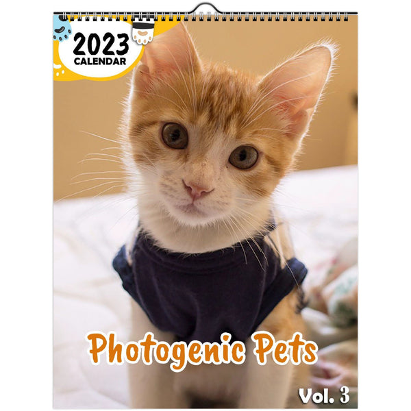 Photogenic Pets Volume Three: 2023 Wall Calendar