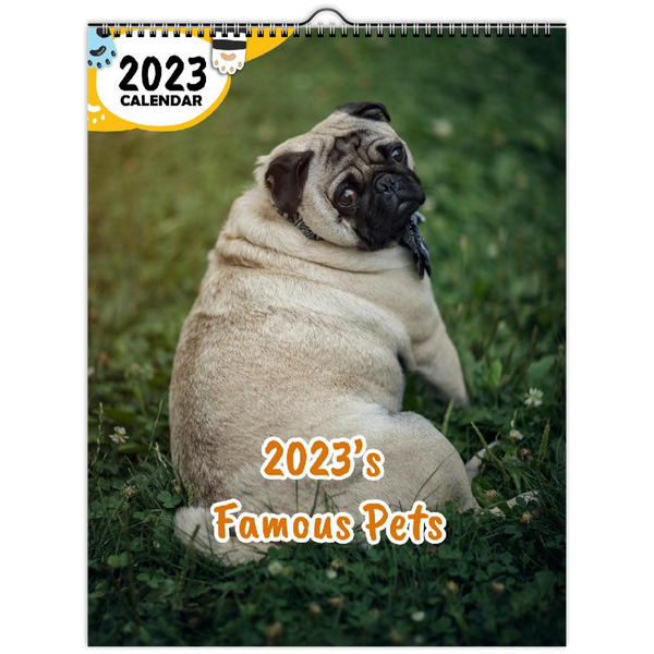 2023's Famous Pets: 2023 Wall Calendar