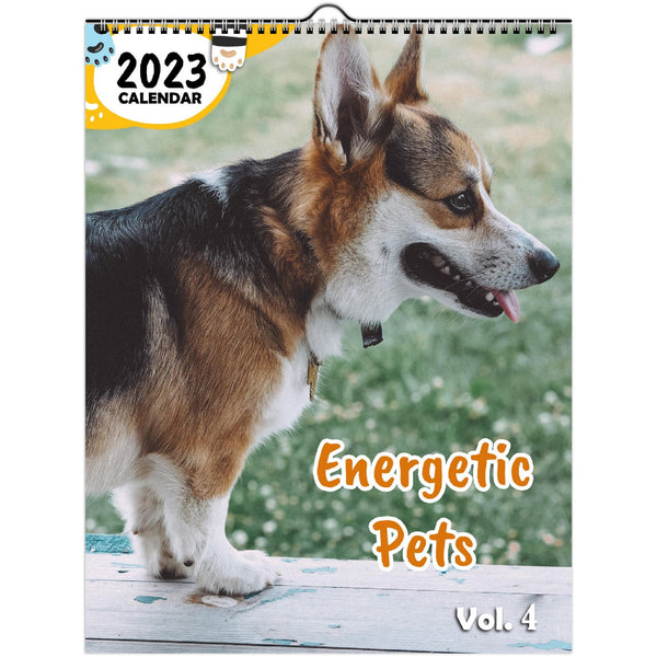 Energetic Pets Volume Four: 2023 Wall Calendar