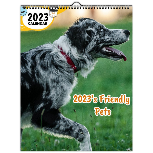 2023's Friendly Pets: 2023 Wall Calendar