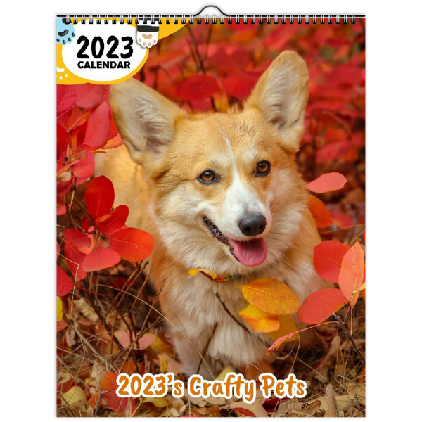 2023's Crafty Pets: 2023 Wall Calendar