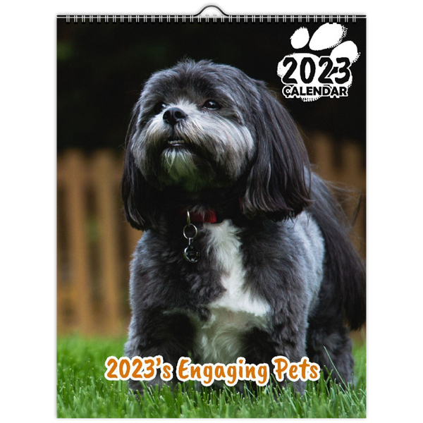 2023's Engaging Pets: 2023 Wall Calendar