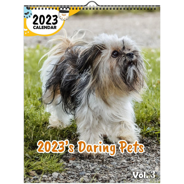 2023's Daring Pets Volume Three: 2023 Wall Calendar