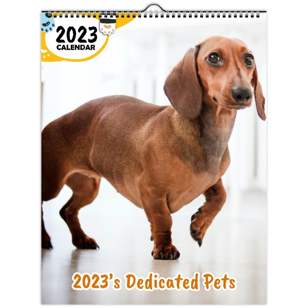 2023's Dedicated Pets: 2023 Wall Calendar
