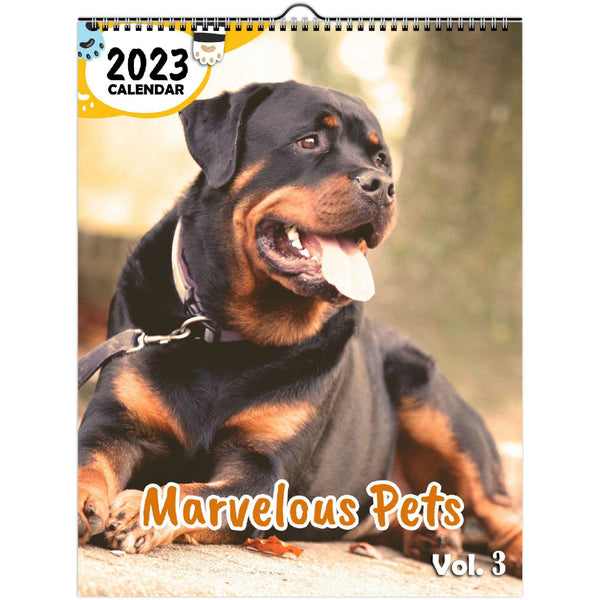 Marvelous Pets Volume Three: 2023 Wall Calendar
