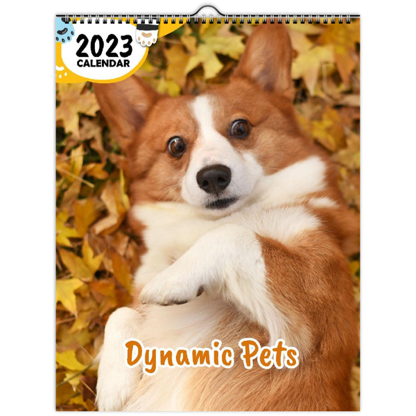 Dynamic Pets: 2023 Wall Calendar