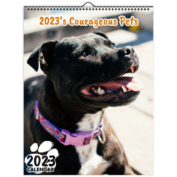 2023's Courageous Pets: 2023 Wall Calendar