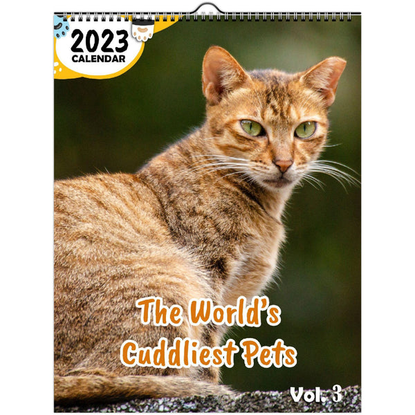 The World's Cuddliest Pets Volume Three: 2023 Wall Calendar