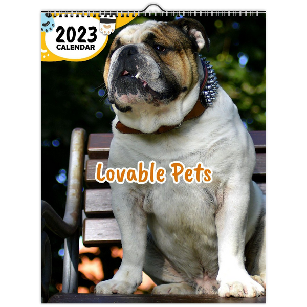 Lovable Pets: 2023 Wall Calendar