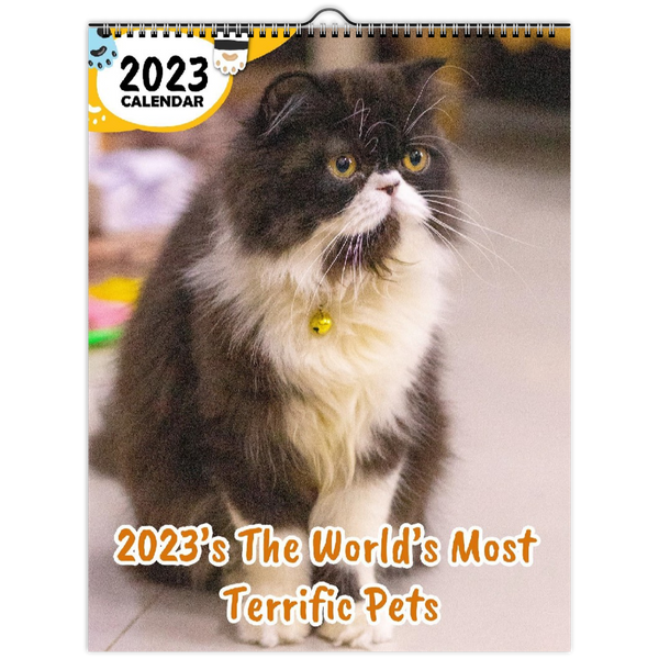 2023's The World's Most Terrific Pets: 2023 Wall Calendar