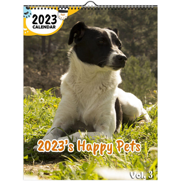 2023's Happy Pets Volume Three: 2023 Wall Calendar