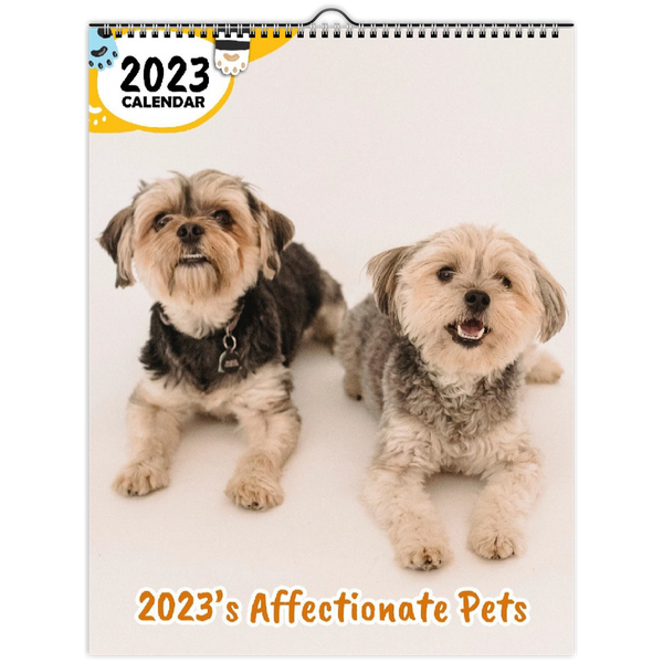 2023's Affectionate Pets: 2023 Wall Calendar