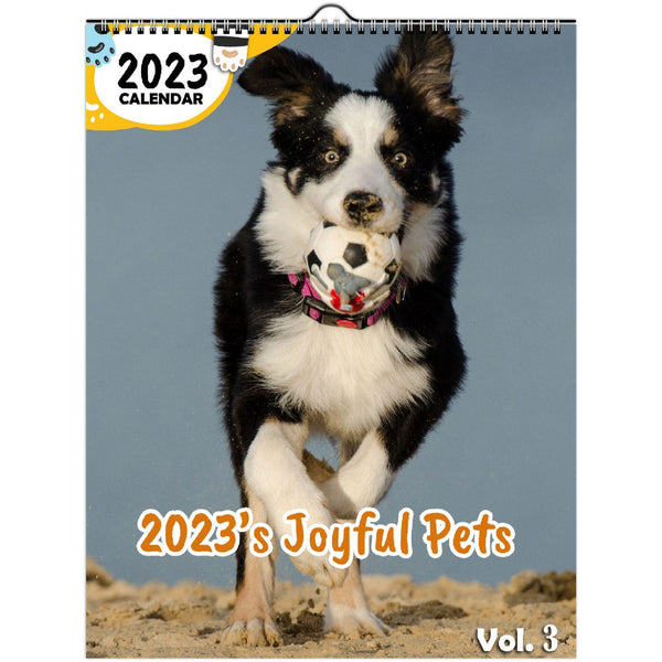 2023's Joyful Pets Volume Three: 2023 Wall Calendar