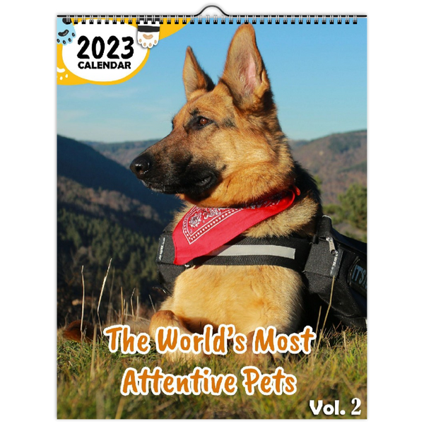 The World's Most Attentive Pets Volume Two: 2023 Wall Calendar