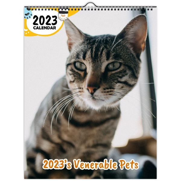 2023's Venerable Pets: 2023 Wall Calendar