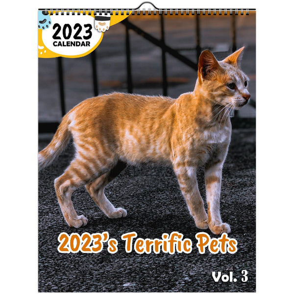 2023's Terrific Pets Volume Three: 2023 Wall Calendar