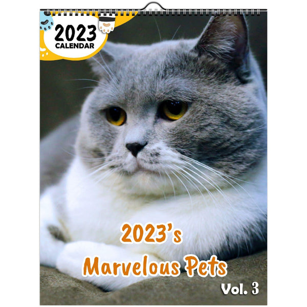 2023's Marvelous Pets Volume Three: 2023 Wall Calendar