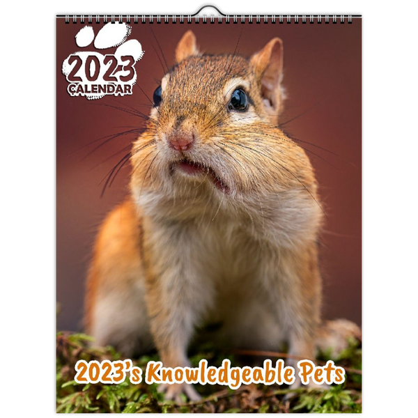 2023's Knowledgeable Pets: 2023 Wall Calendar