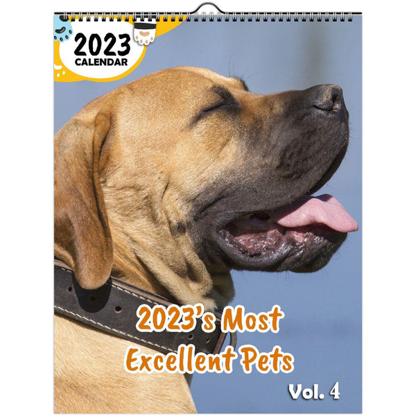 2023's Most Excellent Pets Volume Four: 2023 Wall Calendar