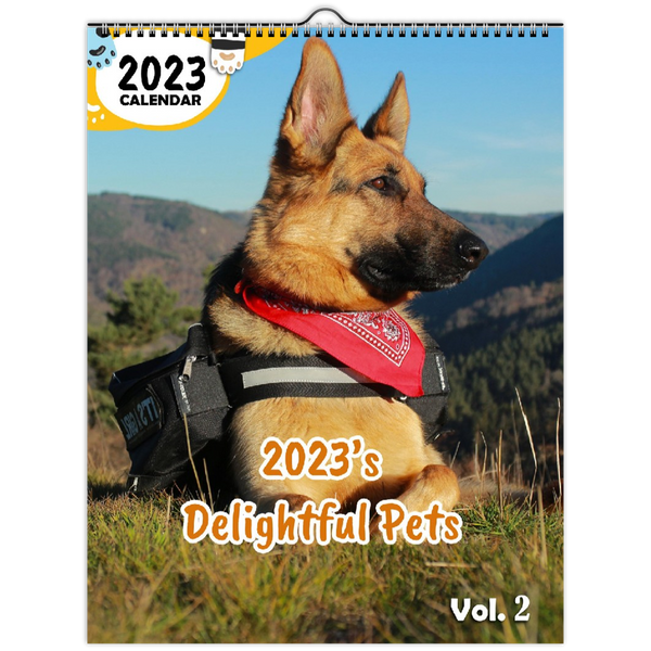 2023's Delightful Pets Volume Two: 2023 Wall Calendar