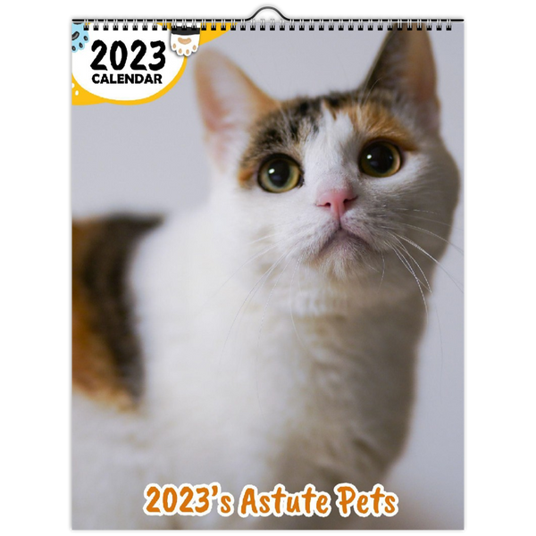 2023's Astute Pets: 2023 Wall Calendar