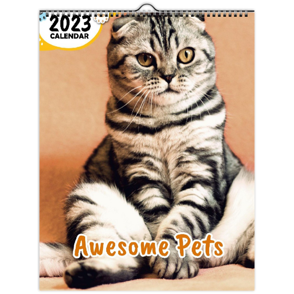 Awesome Pets: 2023 Wall Calendar
