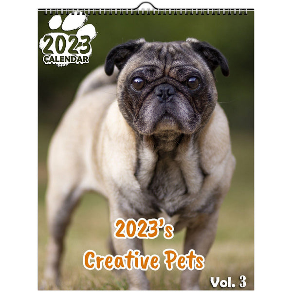 2023's Creative Pets Volume Three: 2023 Wall Calendar