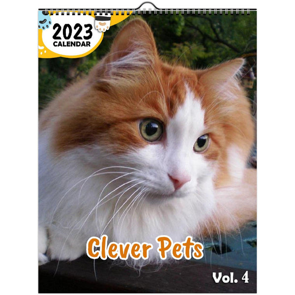 Clever Pets Volume Four: 2023 Wall Calendar