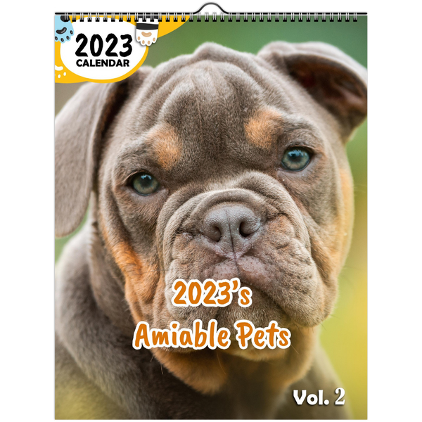 2023's Amiable Pets Volume Two: 2023 Wall Calendar