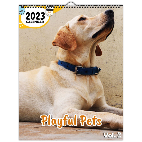 Playful Pets Volume Two: 2023 Wall Calendar