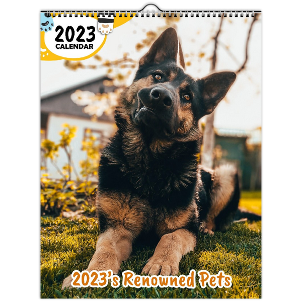 2023's Renowned Pets: 2023 Wall Calendar