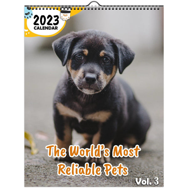 The World's Most Reliable Pets Volume Three: 2023 Wall Calendar