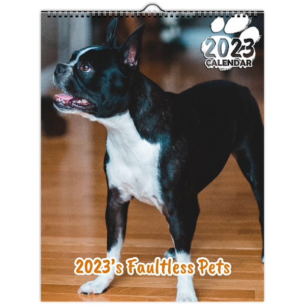 2023's Faultless Pets: 2023 Wall Calendar