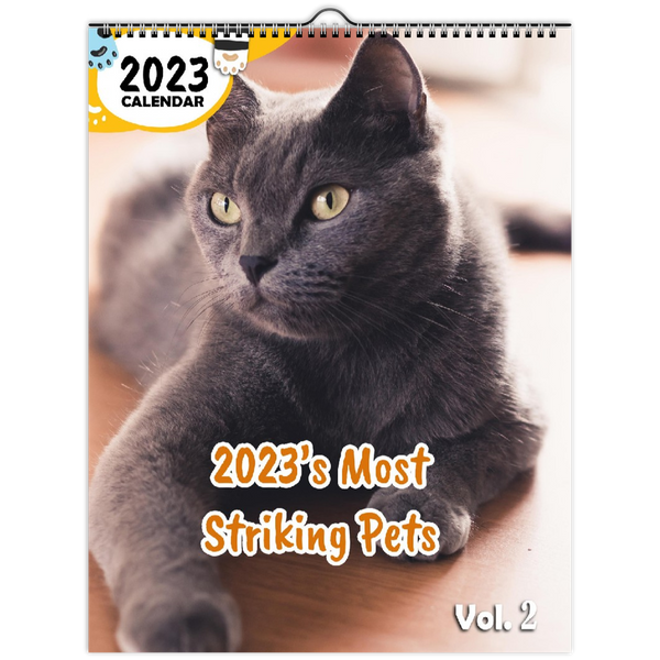 2023's Most Striking Pets Volume Two: 2023 Wall Calendar