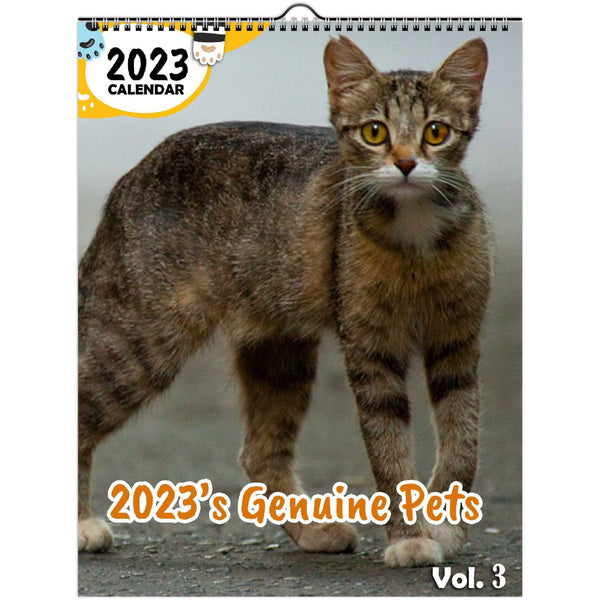 2023's Genuine Pets Volume Three: 2023 Wall Calendar