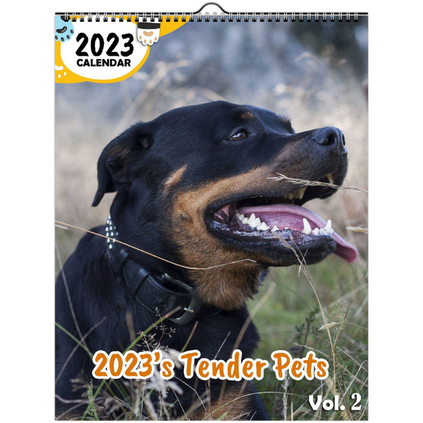 2023's Tender Pets Volume Two: 2023 Wall Calendar
