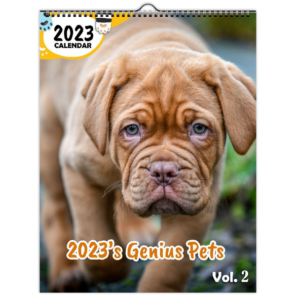 2023's Genius Pets Volume Two: 2023 Wall Calendar