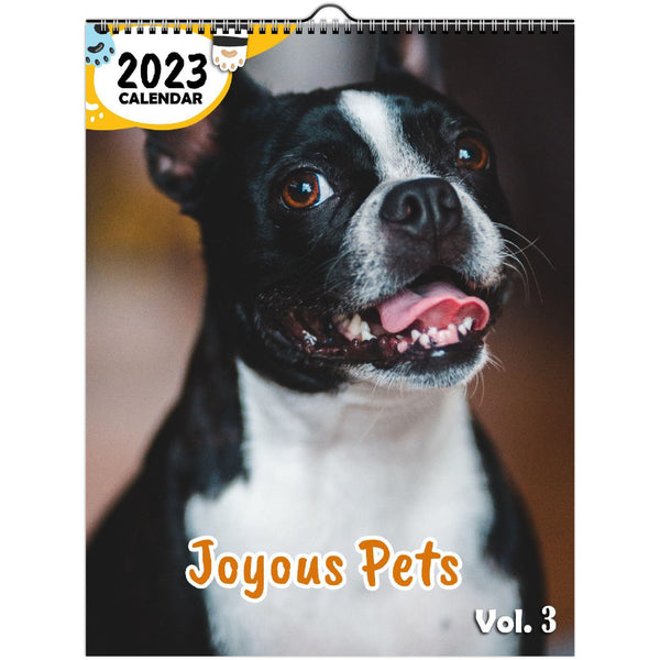 Joyous Pets Volume Three: 2023 Wall Calendar