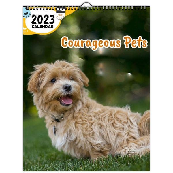 Courageous Pets: 2023 Wall Calendar